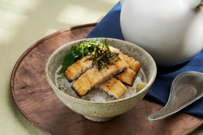 白焼うなぎのわさび茶漬け