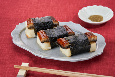 うなぎとおもちの磯辺焼き
